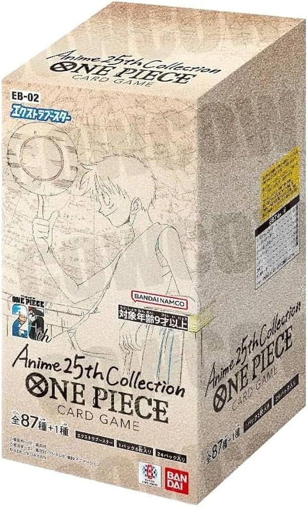 One Piece Card Game Extra Booster Anime 25th Collection EB-02 Booster Box - 24 Packs (Japanese
